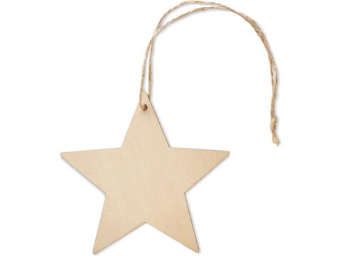 Wooden star shaped hanger