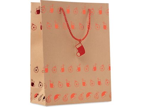 Gift paper bag with pattern