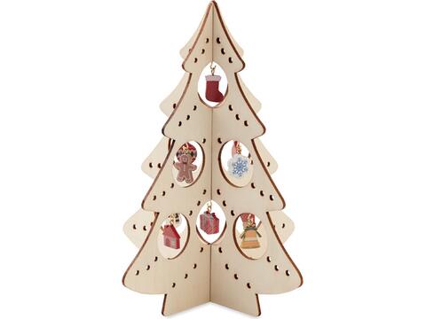 Wooden Xmas tree decoration