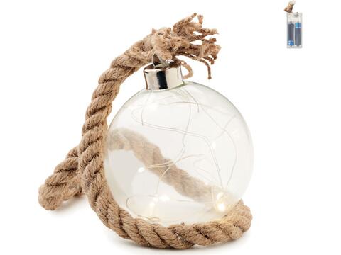 Glass bauble LED light