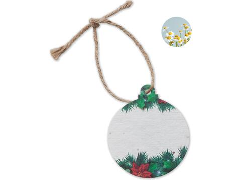 Seed paper Xmas ornament