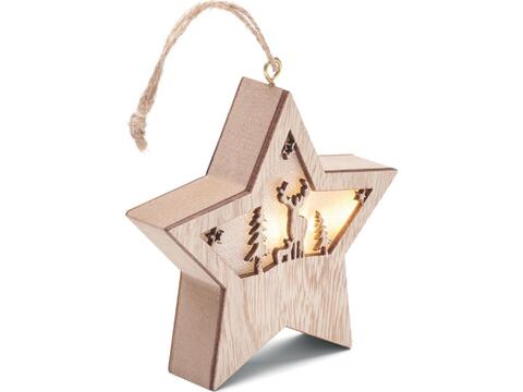 MDF star with light