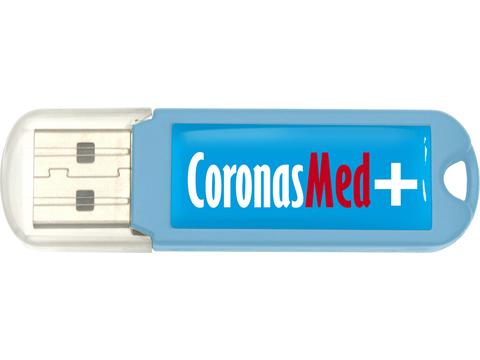 Cyan USB stick bedrukken