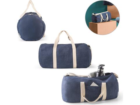 Denim gym bag