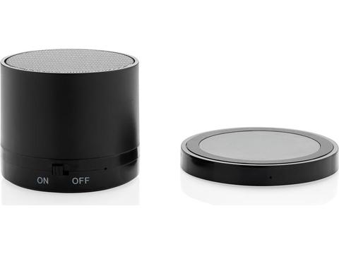 Wireless charger and speaker set