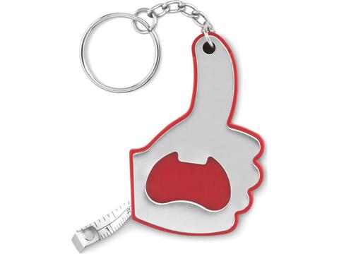 Bottle opener with key ring