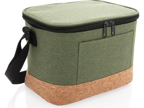 Two tone cooler bag with cork detail