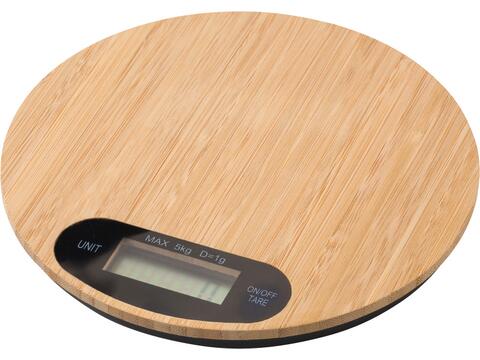 Bamboo kitchen scale