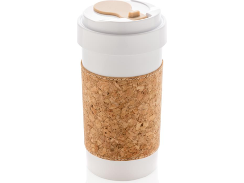 ECO PLA 400ml can with cork sleeve