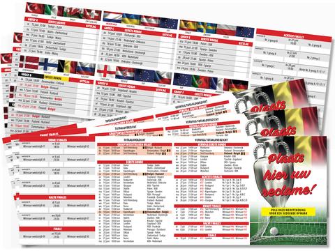 Football world cup flyer with match schedule