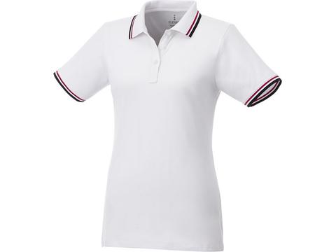 Fairfield short sleeve women's polo with tipping