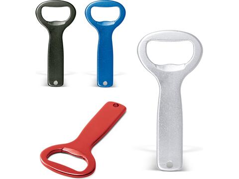 Bottle opener in aluminium