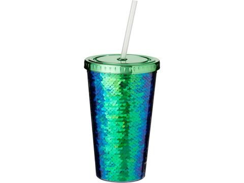 Festus 470 ml sequin acrylic tumbler