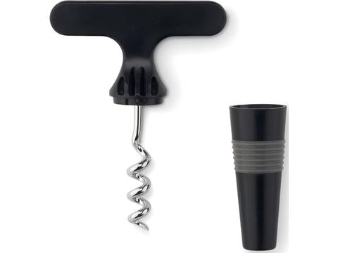 Bottle opener stopper combi