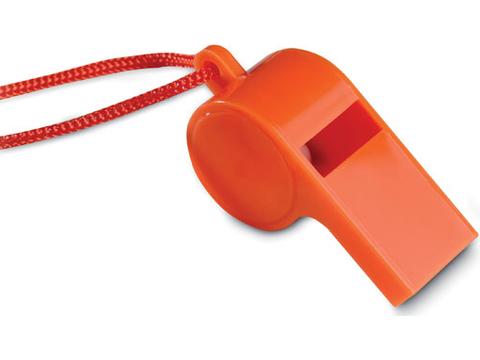 Whistle with security necklace