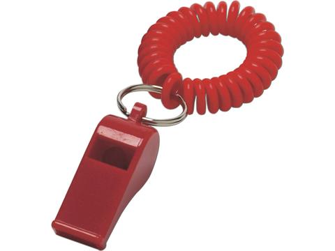 Whistle with wrist cord