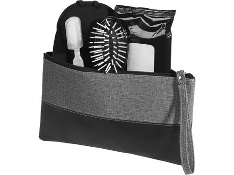 Heathered cosmetic bag