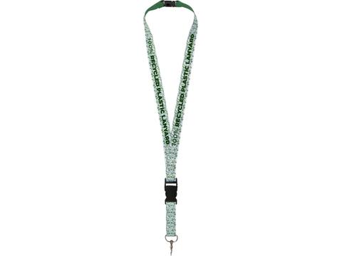 Balta recycled PET lanyard with safety buckle 10 mm