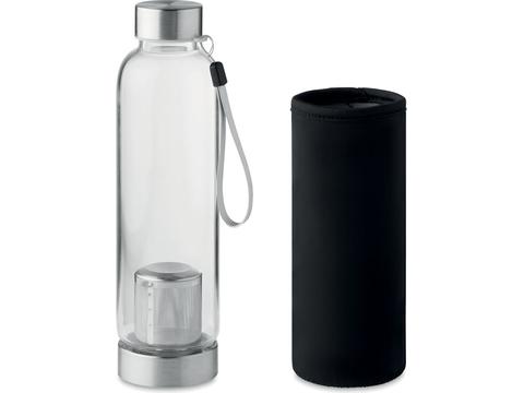 Bottle with tea infuser and neoprene pouch - 500 ml