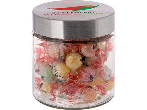 Glass jar stainless steel lid 0,9l with Napoleon fruitmix