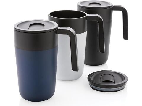 GRS Recycled PP and SS mug with handle