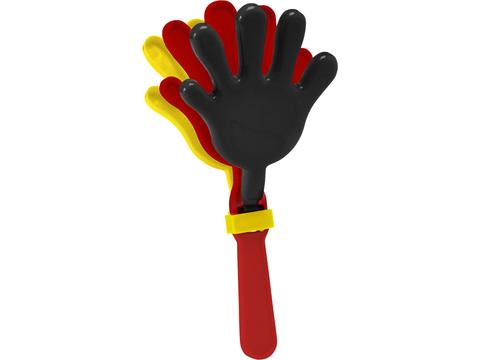 Hand clapper black red yellow