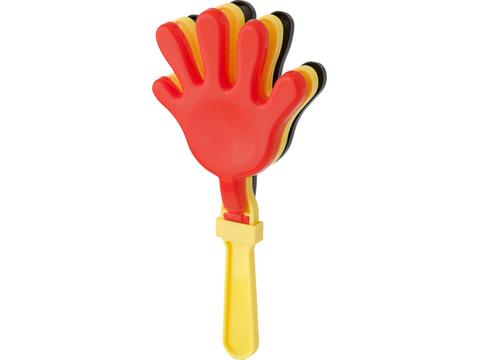 Hand clapper red yellow black