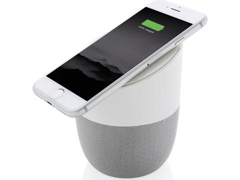 Home speaker with wireless charge