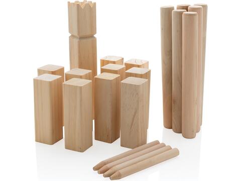 Wooden kubb set