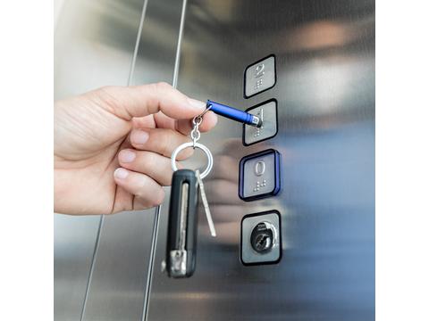 Tactile security keychain pointer
