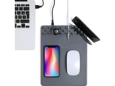 Mouse pad wireless charger