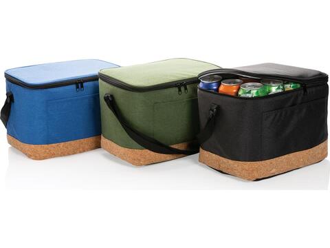 Impact AWARE™ XL RPET two tone cooler bag with cork detail