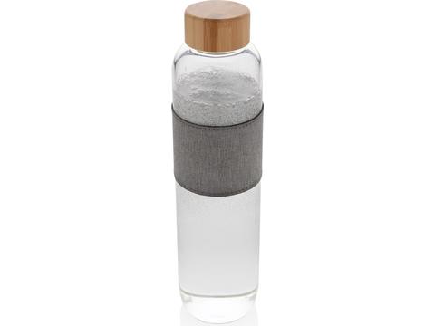 Impact borosilicate glass bottle with bamboo lid