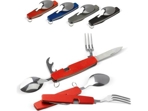 Foldable cutlery in multitool