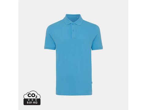 Iqoniq Yosemite gerecycled katoen pique polo blauw