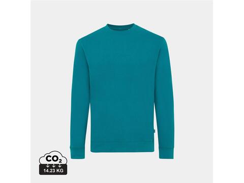 Iqoniq Zion gerecycled katoen sweater verdigris