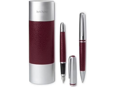 Ball pen and fountain pen set