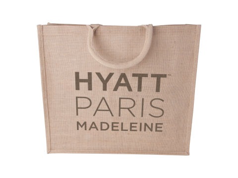 Jute big shopper 45x40x12cm bedrukken