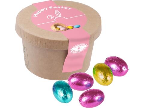 Cardboard Cup with Creamy Easter Eggs