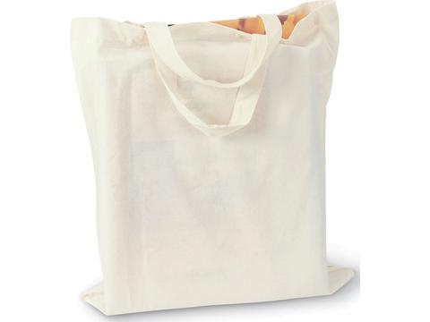 Shopping bag with short handles