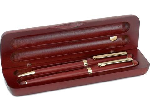 Rosewood pen set in box