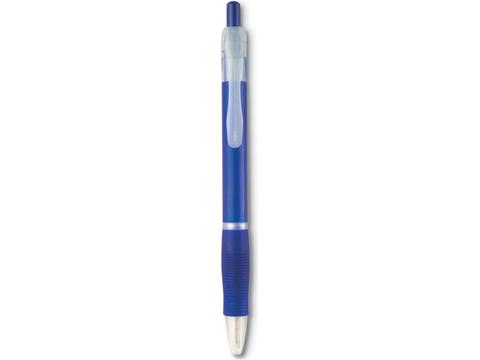 Ball pen with rubber grip