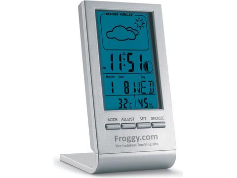 Weather station with blue LCD