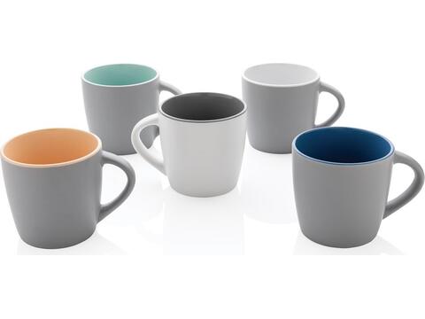 Ceramic mug with coloured inner