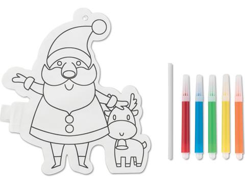 Santa Claus colouring balloon