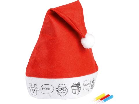 Christmas hat with design to colour