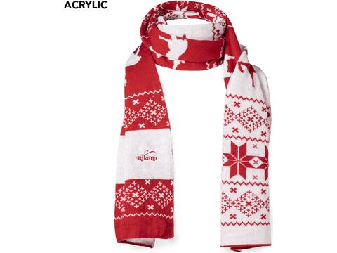 Scarf with Christmas patterns