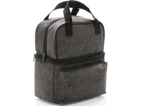 Cooler bag with 2 insulated compartments