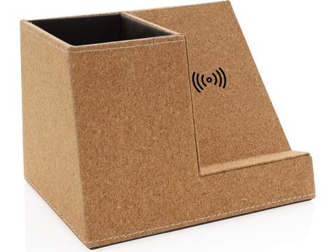 Cork pen holder and 5W wireless charger