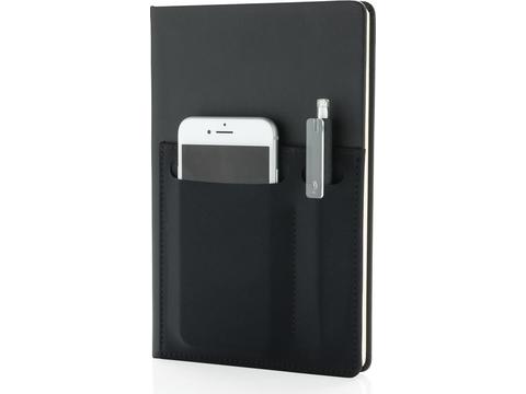 A5 Deluxe notebook with smart pockets